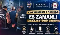 Hakkâri ve Yüksekova’da Narkotik Operasyonu: 9 Şüpheli Tutuklandı