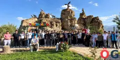 Kayseri ve Amasya’dan gelen gençler Şemdinli’nin tarihi noktalarını gezdi