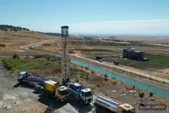 Şanlıurfa’da içme suyu için iki mahallede sondaj çalışması