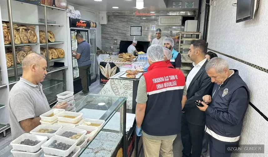 Yüksekova'da fırın, kafe ve pastanelere kapsamlı denetim