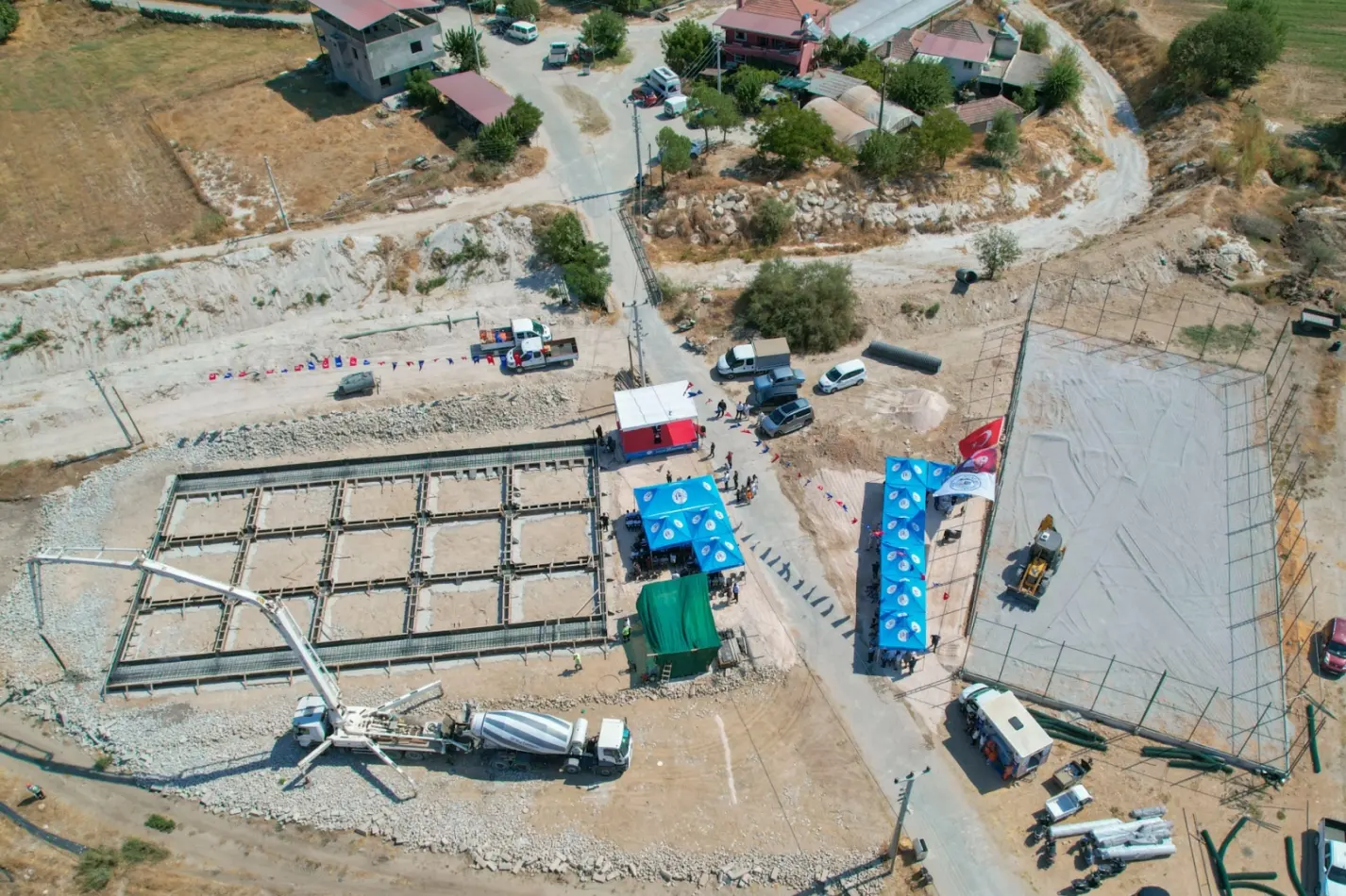 Milas Bahçeburun’da sosyal alanın temeli atıldı