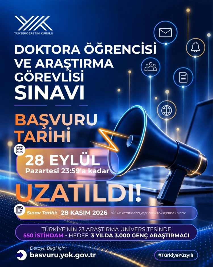 YÖK doktora öğrencisi ve araştırma görevlisi için süreyi uzattı