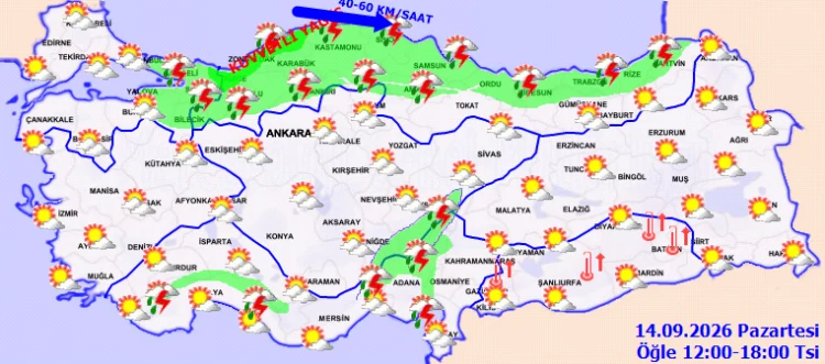 Meteoroloji’den kuvvetli yağış ve rüzgar uyarısı