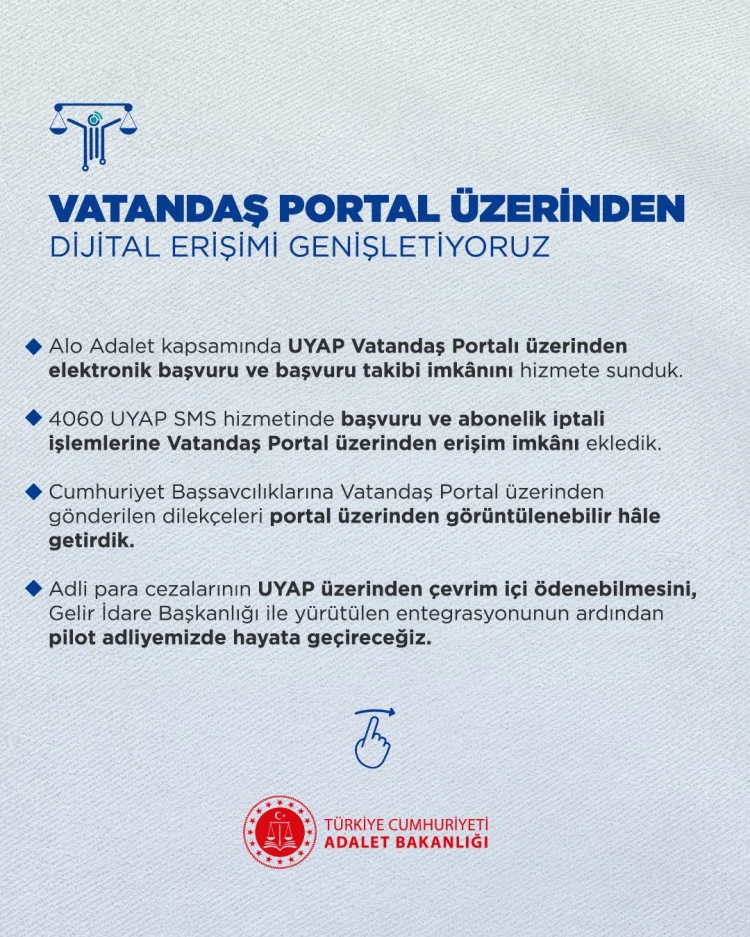 UYAP’ta dijital adalet için yeni dönem